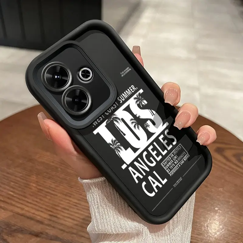 Casing Hp Untuk Xiaomi Redmi 13 4G 13 5G 13C Note 13R 5G Poco M6 4G POCO C65 Casing Bahasa Inggris Sederhana yang Dipersonalisasi kasingg ponsel Bahan silikon Cesing Casing Hp Kesing Softcase Case