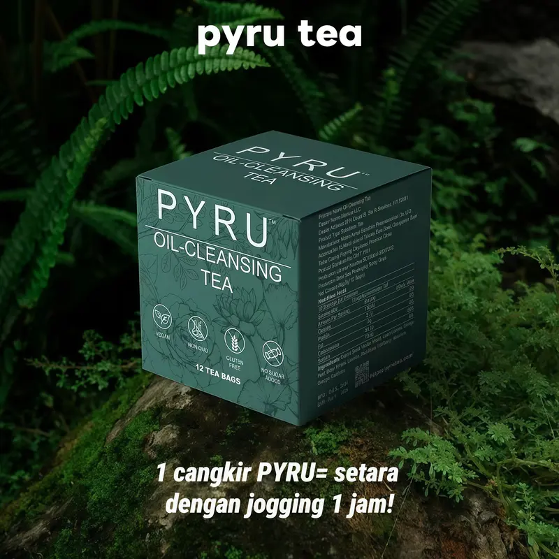 【PYRU】Minuman Herbal Alami – Tanpa Ekstrak Teh, Bebas Kafein, 12 Sachet per Kotak, Mengandung 10 Esensi Herbal Seperti Mawar Merah, Daun Teratai, dan Biji Cassia. Pilihan Sehat untuk Merawat Tubuh dan Kulit. 4