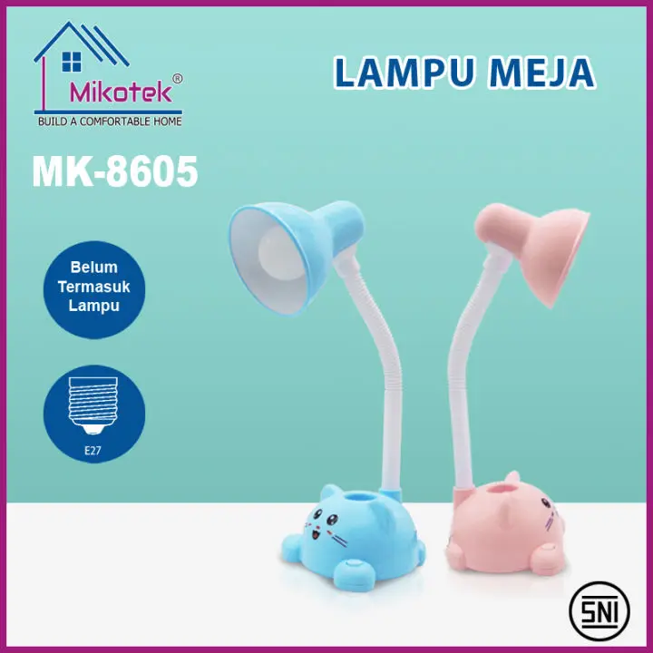 MIKOTEK LAMPU BELAJAR MODEL KUCING MK-8605 CAT DESK LAMP MK-8605 LAMPU KERJA/LAMPU LAMPU TEMPAT PENSIL LAMPU TIDUR KARAKKTER 0