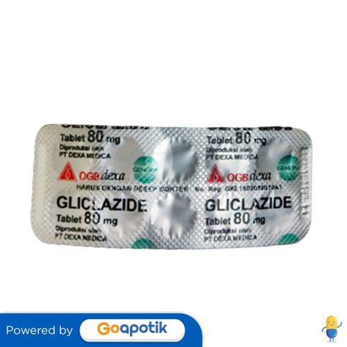 GLICLAZIDE OGB DEXA MEDICA 80 MG STRIP 10 TABLET