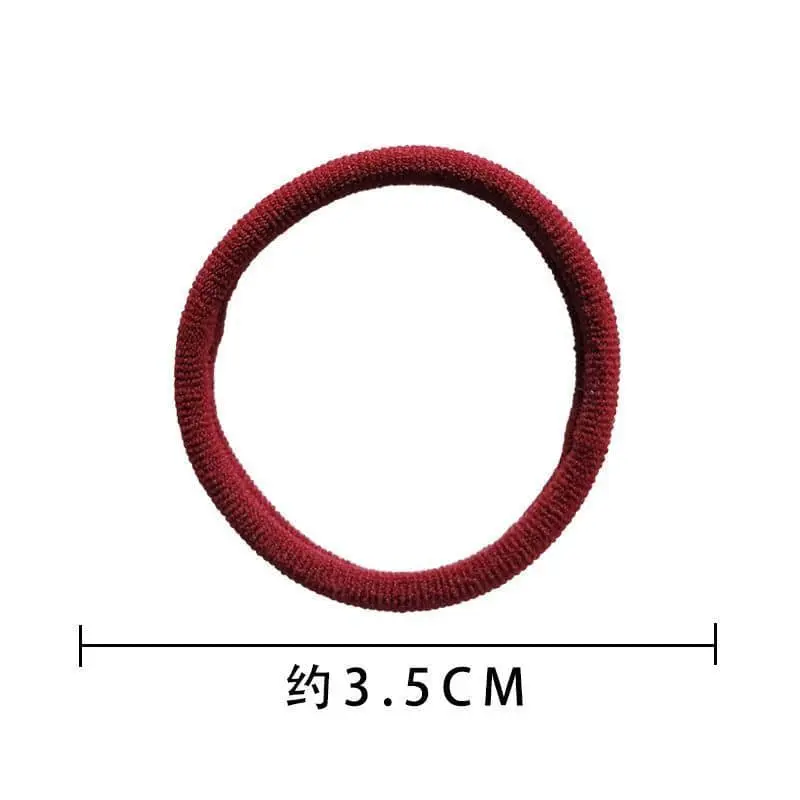 Dây Buộc Tóc, 100 Cái / túi, Dây Buộc Tóc Co Giãn, Thời Trang, Nhiều Màu Sắc, Scrunchies, Yurong 8