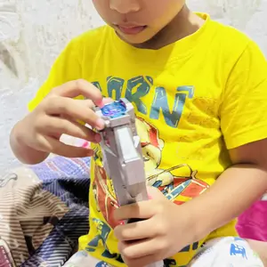 BabyToys Mainan Anak Laki Laki Pedang LightSaber 2 in 1 Laser Light Saber LED Lampu Suara Plastik