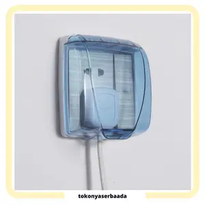 TSA (COD) Penutup Steker Colokan Listrik Cover Pelindung Kabel Saklar Dinding Tempel Type 86 Pengaman Socket Plug Waterproof