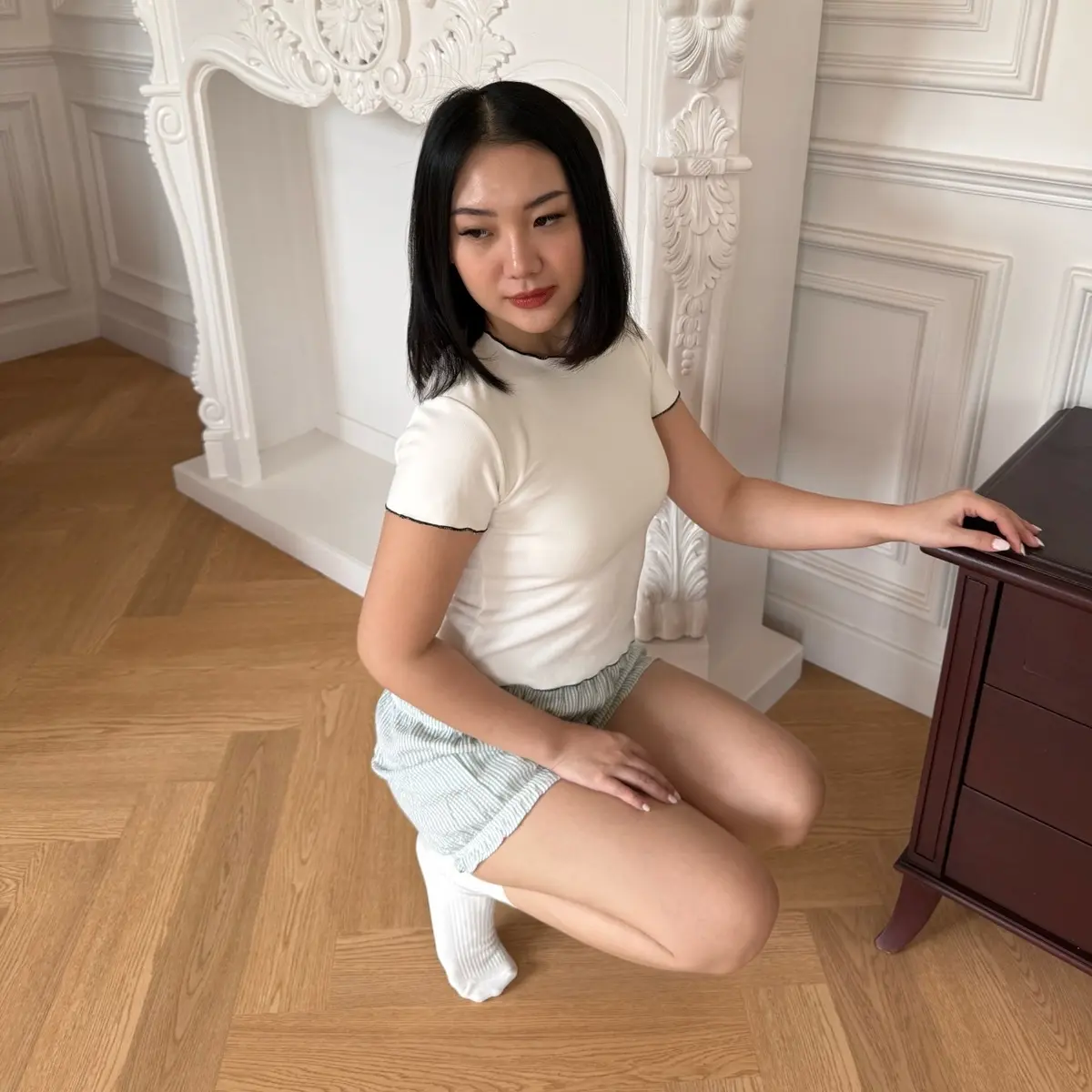PETTLE - Lacy Top | Knit T-shirt