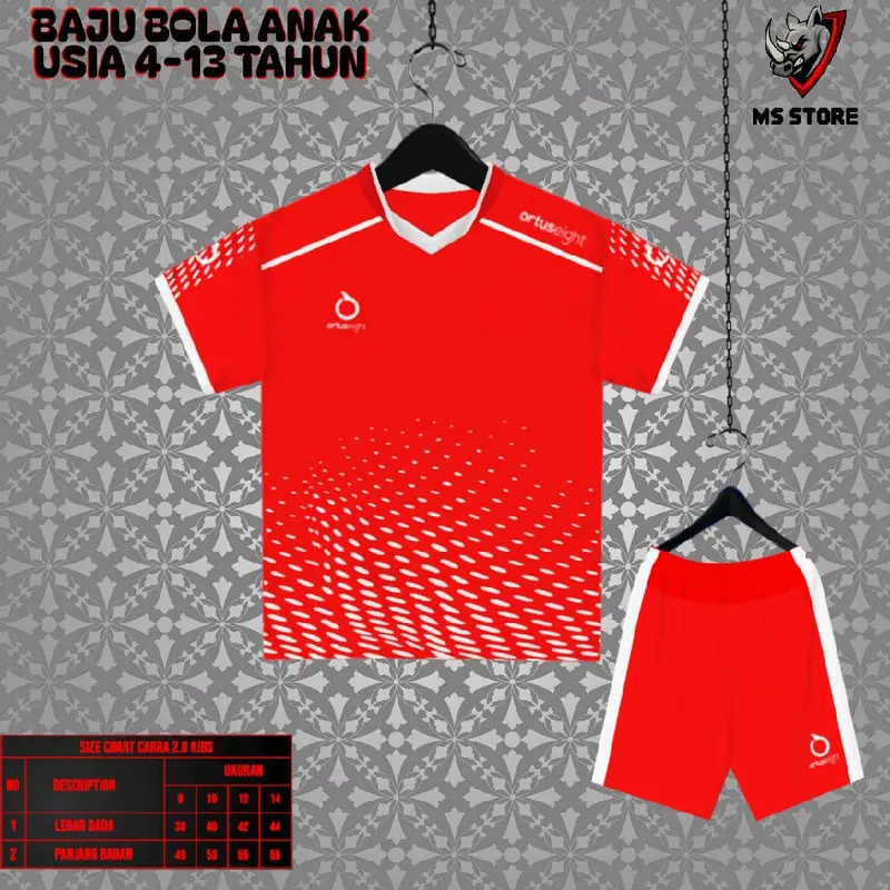 baju bola anak bisa custom riques nama nomor punggung di belakang sama di celana Setelan Outdoor Sport Futsal Olahraga Futsal Olahraga 6