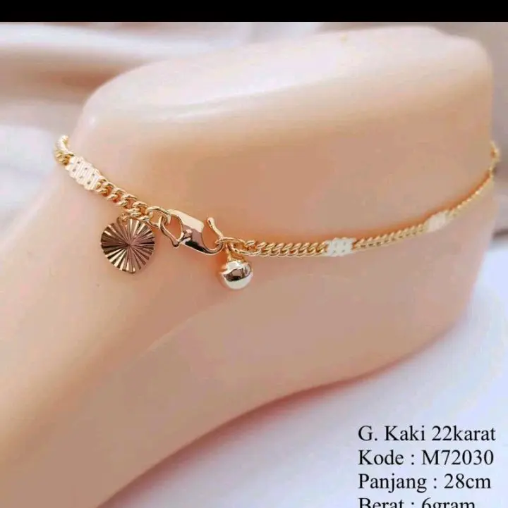 gelang Tangan dan Kaki Titanium Model Rantai Plat Ukir - Anti Karat Dewasa dan Anak-anak - Aksesoris xuping premium import jedar