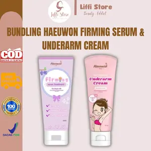[BUNDLING] HAEUWON Underarm Cream Shine Brightening, Firming Serum Treatmen BPOM, Krim Pencerah Ketiak Area Lipatan