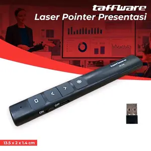 Taffware Laser Pointer Presentasi Pen Remote Wireless 100M 2.4 GHz - QS-216