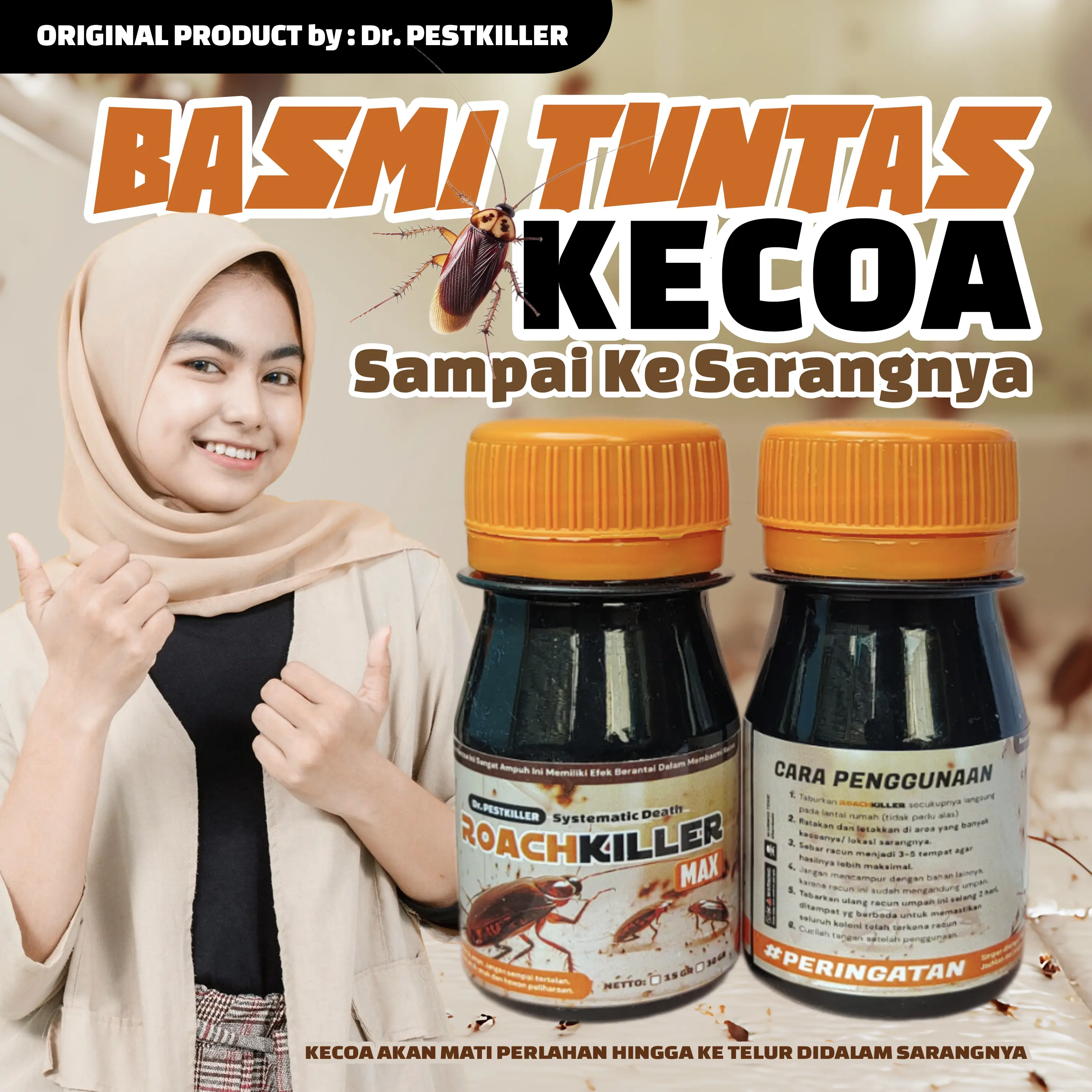 ROACH KILLER: Solusi Ampuh Basmi Kecoa Hingga Ke Sarangnya