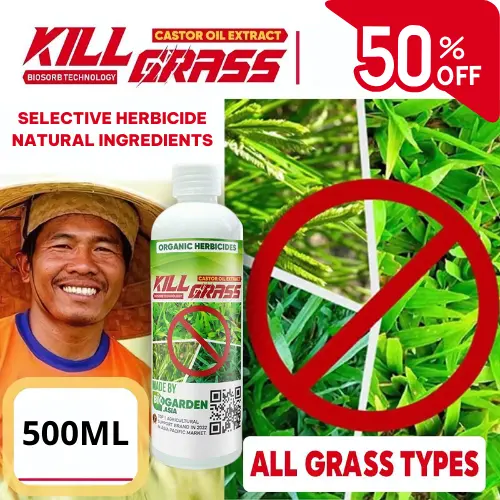 [Big Sale] Kill Grass - The Ultimate Organic Herbicide ( Grass Killer ) from Castor Oil
