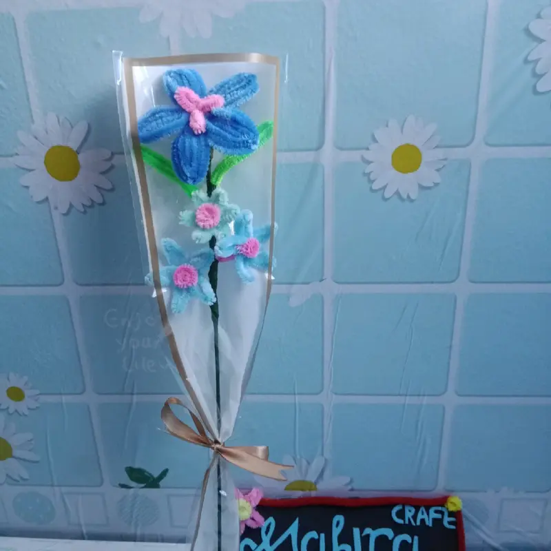 buket bunga lily mini warna biru tua hadiah wisuda ulang tahun valentine 4