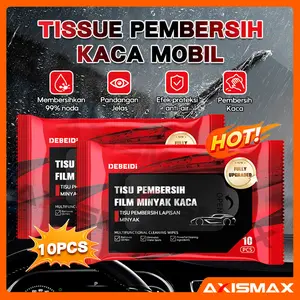 COD Tissue Pembersih Kaca Mobil Tisu Film Minyak Kaca Pembersih Jamur Kaca Leather Cleaning Wipe Mobil 10pc Tissue Film Minyak Kaca Tisu Pembersih Mobil Cleaning Wipe Penghilang Noda Debu Minyak Tisu Kaca Mobil pembersih kaca jendela Tissue Basah Mobil