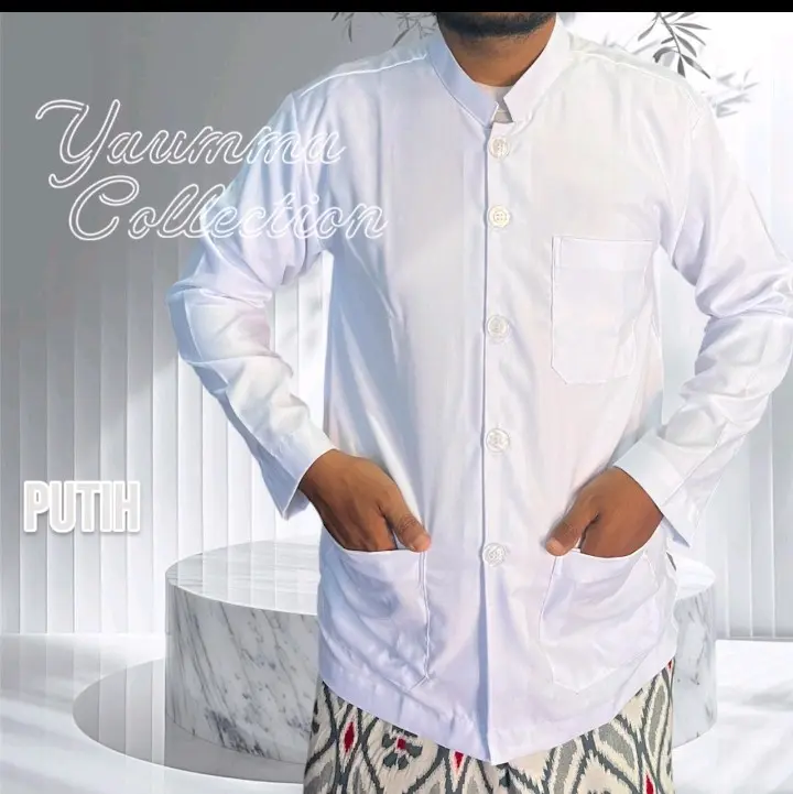 koko toyobo merk yaumma harga 85000 sedia ukuran dari S-XXL Muslim Pria Panjang Dewasa