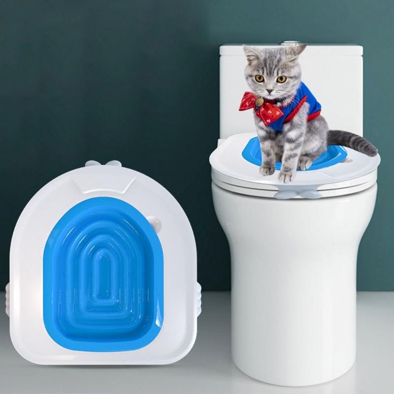 Fashion Lightweight Universal Open Type Plastic Reusable Toilet Training Seat Cat Toilet Trainer Cat Litter Box Mat Pet Accessories 1