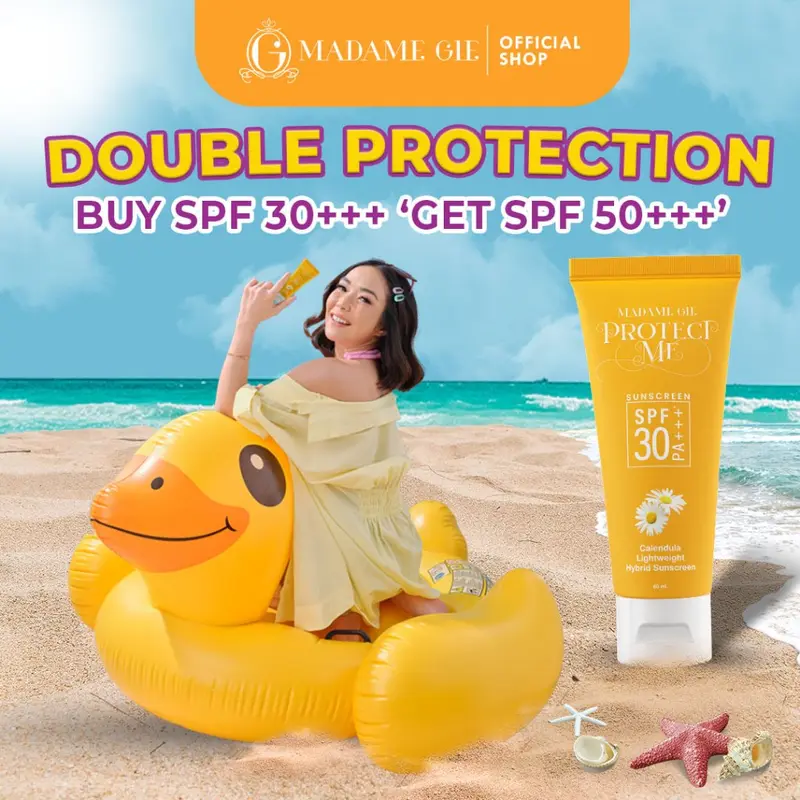 Sunscreen Madame Gie Protect Me SPF 30 PA+++ With Calendula Double Protection 1