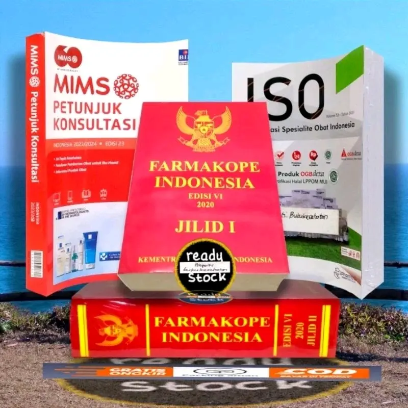 Paket 3 Buku Farmakope 6, ISO vol 53 dan MIMS Terbaru