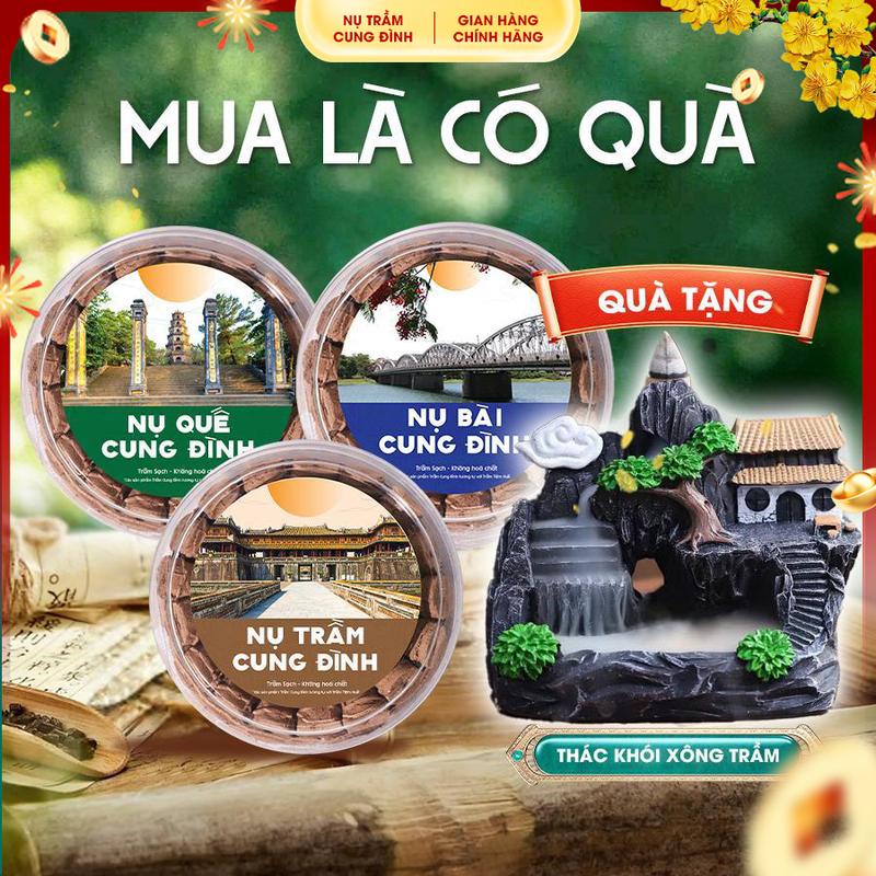 Combo Trầm Hương Phú Quý gồm 3 Hộp Nụ Trầm + Nụ Quế + NỤ Bài nụ sạch giá tận xưởng mùi thơm dịu nhẹ xông nhà đem lại không gian bình yên thư giản