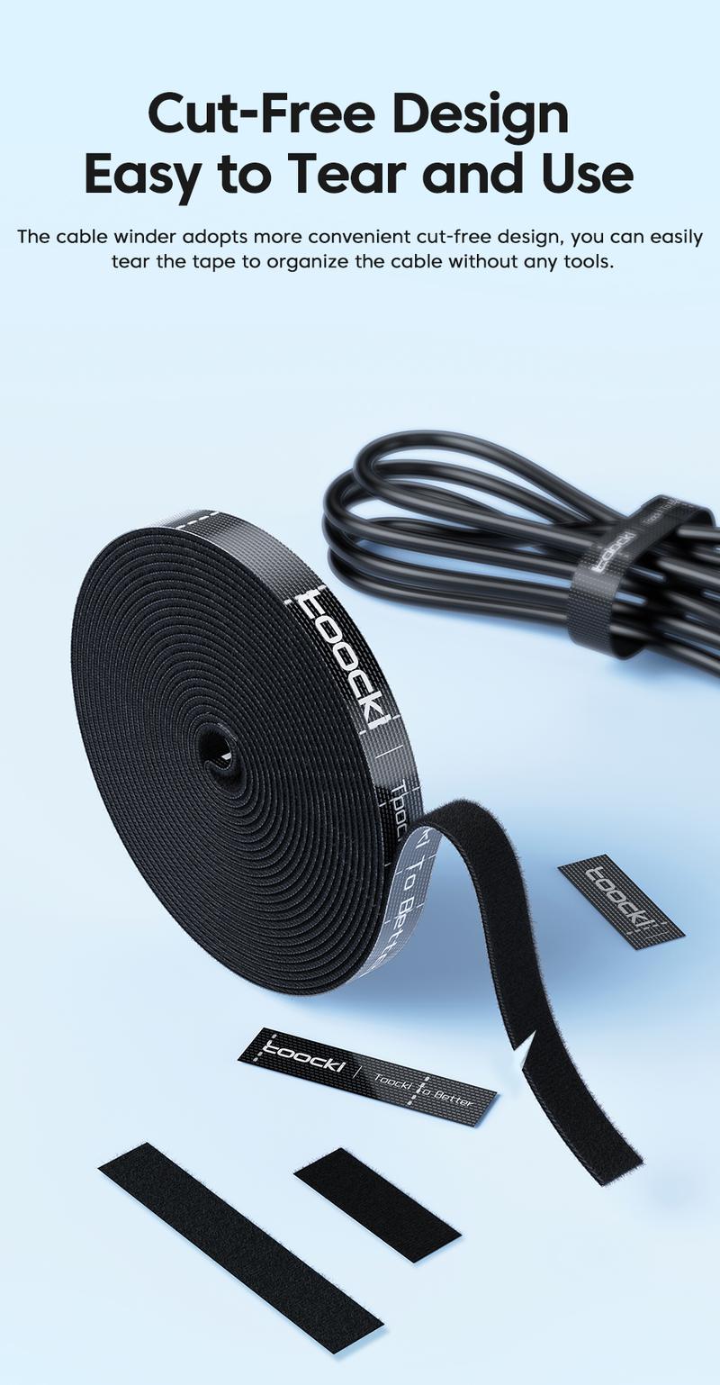 Product Introduction of Toocki Cable Organizer Cable Management Tearable Organizador Cables Winder Ties Phone Accessories Wire Cord Organizer And Cables 2