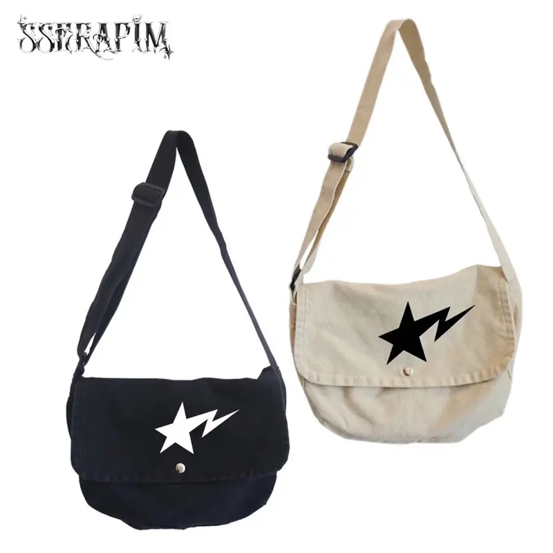 ￼Sserapim - Star Bag Tas Distro Tas Canvas Tas Selempang Skena Tas Canvas Tas Pria Kece Tas Canvas Wanita Tas Canvas Slingbag Tas Canvas Tote Bag Tas Canvas Korean Style Y2K Tas Selempang Pria