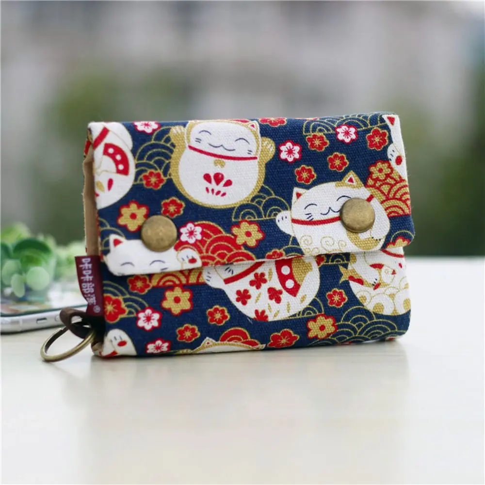 ví đựng tiền Xu Vải Bố, Thiết Kế Hoạt Hình Dễ Thương, Gấp Gọn, Túi Sắp Xếp Tiền, Dành Cho Nữ Wallet Hình Chữ Nhật