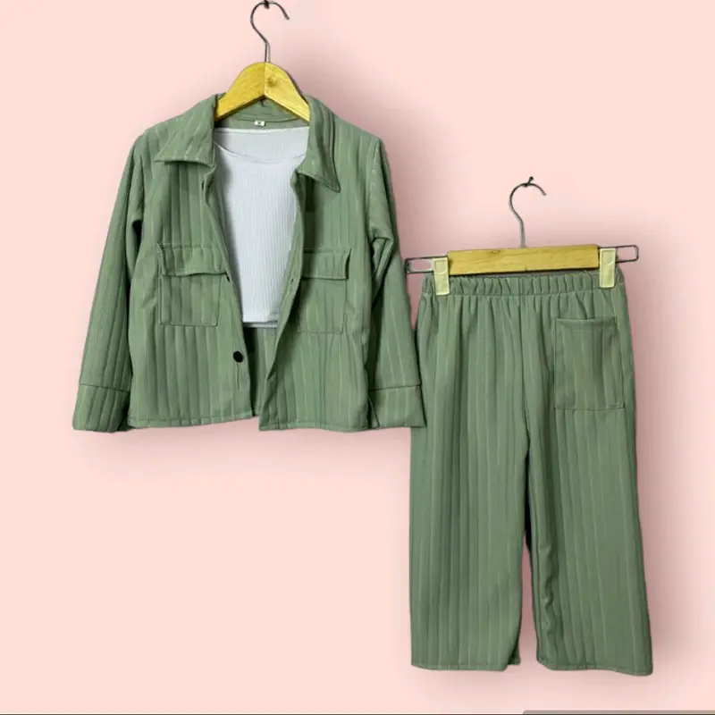 SETELAN ANAK PEREMPUAN 2-10TAHUN / ONE SET 3IN1 2024 0