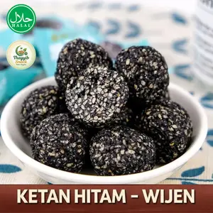 [Flash Sale] Bola Wijen Hitam Halal - Sarapan Praktis - Nutrisi 2in1 Rambut & Otak Dengan Aroma Wijen Kualitas Terpilih, Thayyib Snack