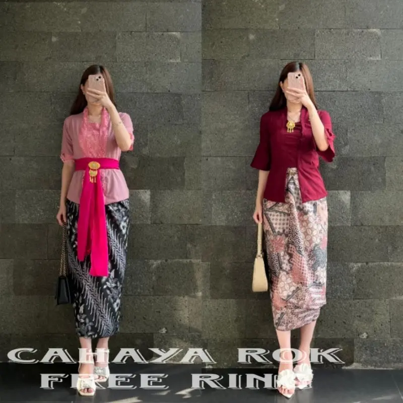 Realpict rok lilit batik premium bawahan kebaya tradisional rok serut batik modern