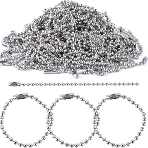 50PCS RANTAI PELOR HANGTAG KUKU BIJI LADA NIKEL