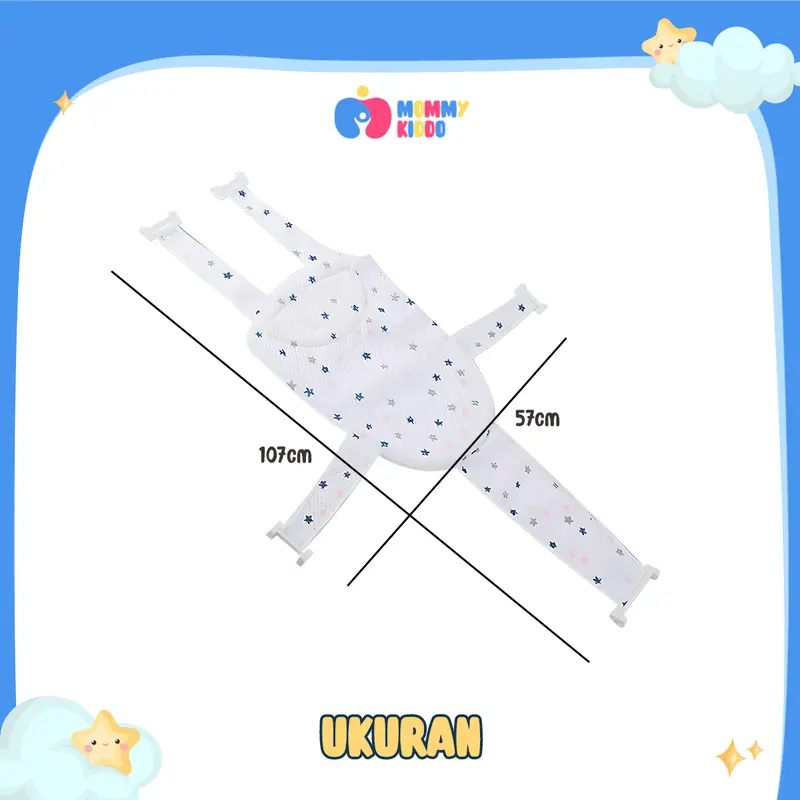 MOMMY KIDDO - Baby Bath Helper Jaring Mandi Bayi Bantal Mandi Bayi 4