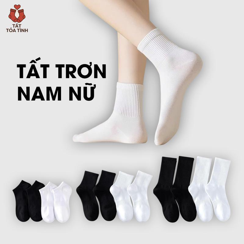 Tất Nam Nữ Combo 10 Đôi 2 Màu Trắng Đen Phong Cách Thời Trang Khử Mùi Hôi Thoáng Khí Chất Liệu Cotton Co Giãn Tốt Size Free Size Phù Hợp Từ 36 Đến 43