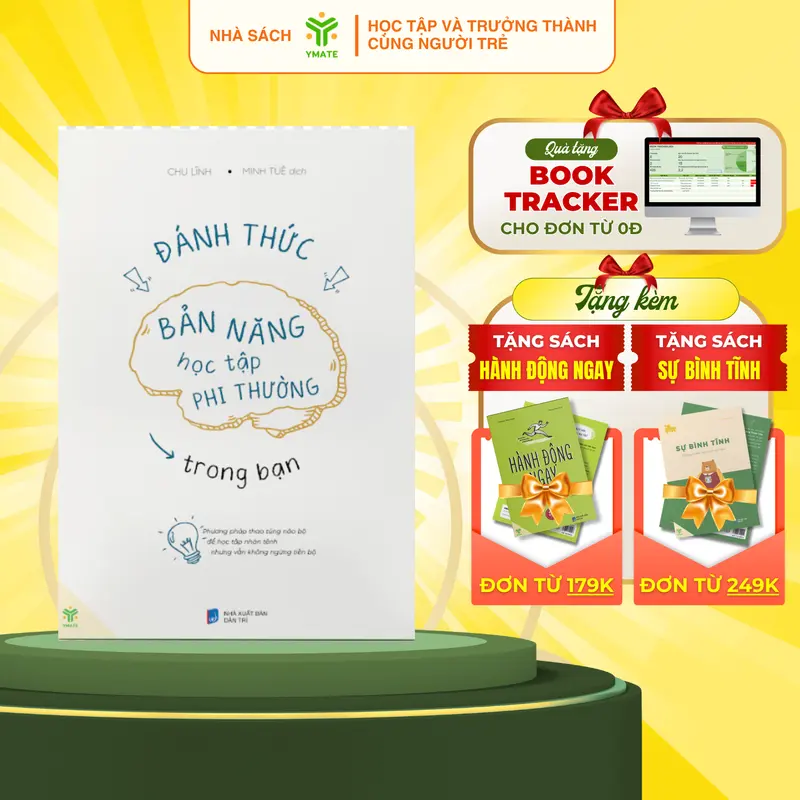 Sách- Đánh Thức Bản Năng Học Tập Phi Thường Trong Bạn-Phương Pháp Thao Túng Não Bộ Để Học Tập Nhàn Tênh - YMATE 0
