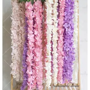 Bunga Gantung Wisteria Sulur Panjang 1m Rambat Rose Rambat Juntai Sakura Cherry Blossom Blosom