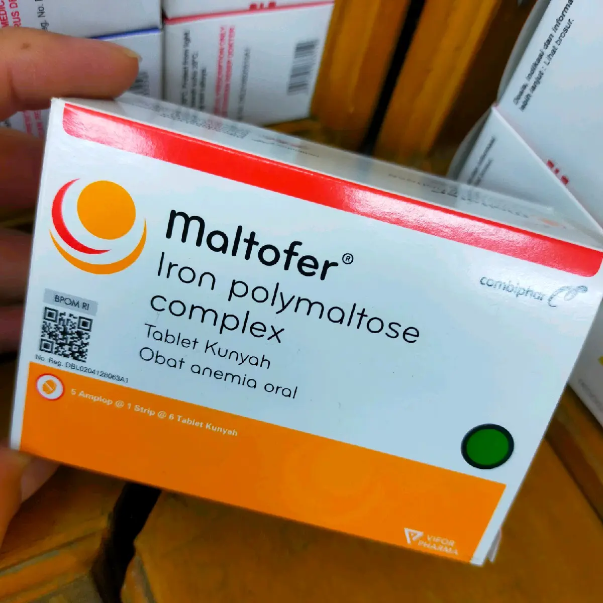 suplemen kesehatan (maltofer) tablet kunyah
