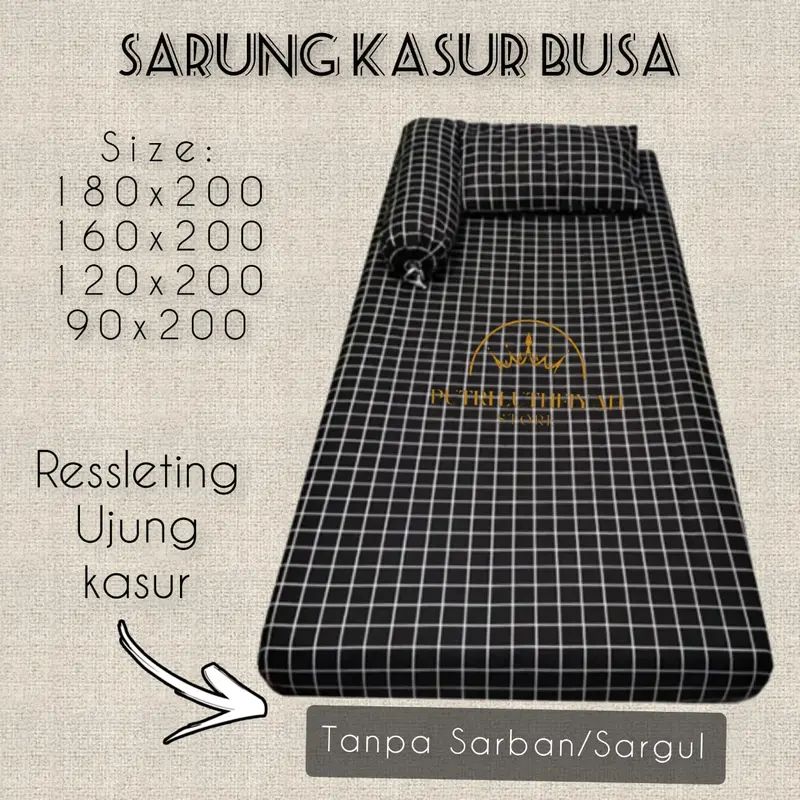 Sarung Kasur Busa Resleting Polyster Karakter Dewasa/Anak-Anak Ukuran No. 1-4 3