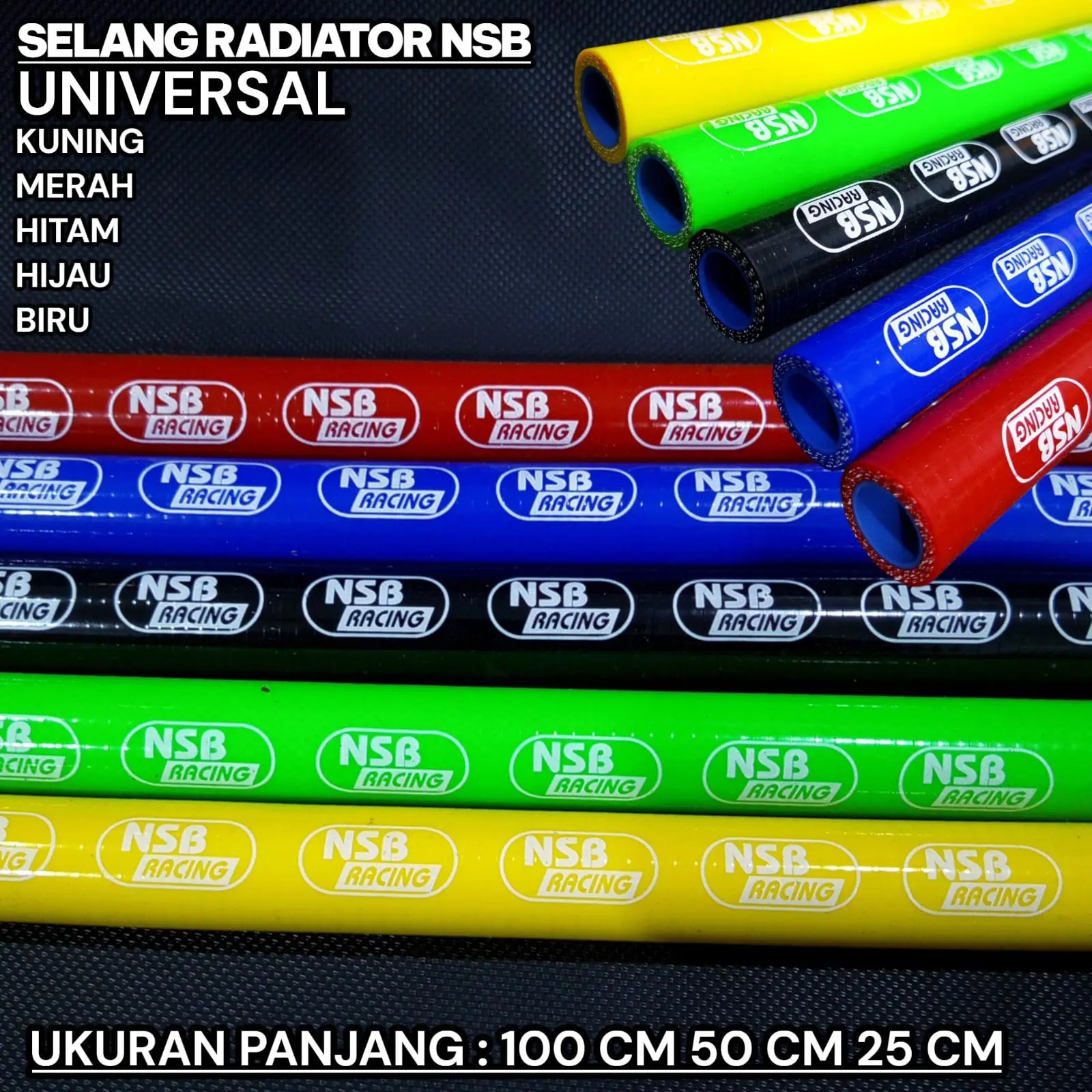 Selang Radiator NSB RACING Pnp Vario PCX Nmax Xmax Aerox Ninja R 250 CBR150 Vixion GSX R15 R25 1 Meter Universal
