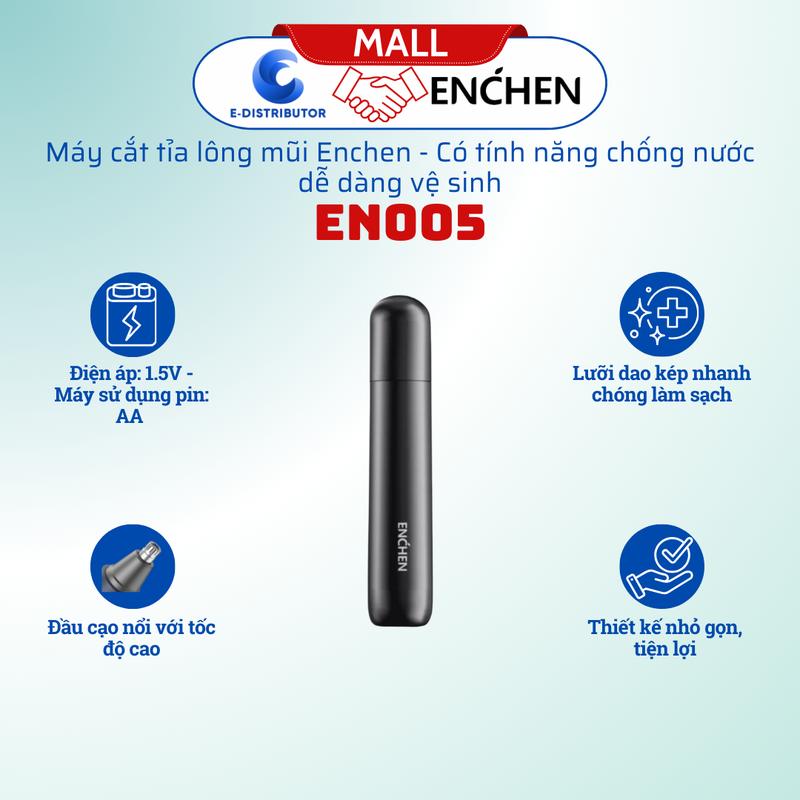 Máy tỉa lông mũi Enchen EN005,Chống nước,Thiết kế nhỏ gọn
