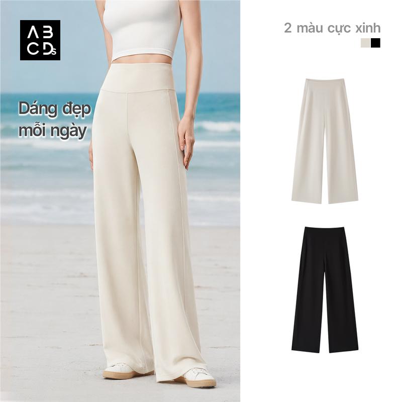 ABCDs-Basic Pants Quần Ống Suông Nữ Cạp Cao Tôn Dáng Mềm Mại Hack Chân Dài SoftMagic-Mềm Như Mây-93310072