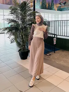 AERI SKIRT By Altaj - Rok Wanita Model Kancing Kekinian - Skirt Panjang bahan Airflow Tebal