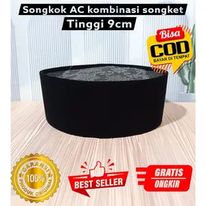 Songkok AC Kombinasi Songket Tinggi 9cm Bisa COD Bayar Di Tempat Best Seller Garansi 100% Produk Original Gratis Ongkir