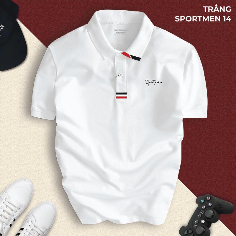 Áo phông SPORTMEN 14 cổ bẻ BASIC CVC vải cá sấu sang trọng, lịch lãm, thoáng mát Menswear Có Cổ Ngắn Tay Cộc Tay Shirt