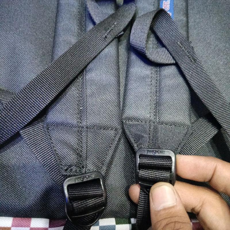 ransel JANSPORT sleting js motif catur 3