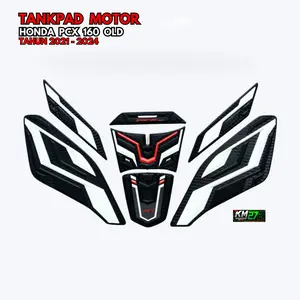 KM272 Tankpad Motor Honda PCX 160 Old 2021 sd 2024 Full Karet Premium Hitam DOFF & GLOSY Tidak Licin & Lentur