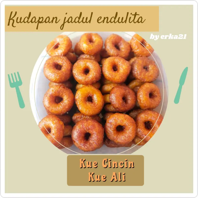 Kue Cincin Mini Gula Merah 100 Pcs kue ali agrem camilan Food snack 0