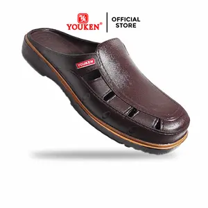 Youken Sandal Sepatu Selop Bustong Pria Hoki-145 | Karet Lentur