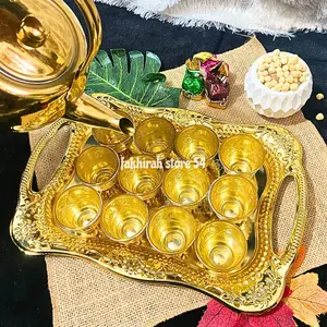 PAKET TEKO STAINLESS CUCING NAMPAN PAKET TEKO NAMPAN GOLD GELAS AIR ZAM ZAM SOUVENIR OLEH OLEH HAJI UMRAH UMROH GELAS ZAMZAM GELAS CUCING FS