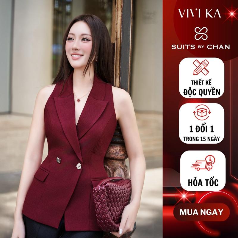 Áo Gilet Nữ James Gile SUITS BY CHAN áo thiết kế công sở đi làm gặp đối tác công tác vải cao cấp thanh lịch