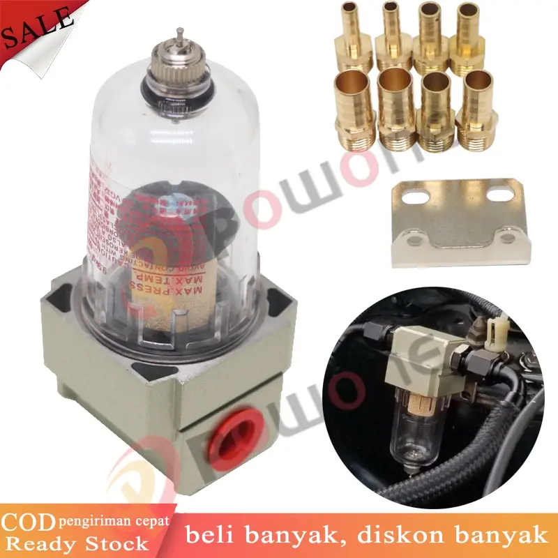 Powone Engine Oil Separator Oil Catch Can Tank Breather Reservoir Filter for PCV Valve 0