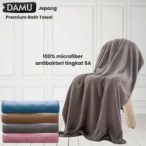 DAMU Handuk Mandi Tebal Menyerap Air Jumbo Bathtowel Microfiber Cepat Kering 70x140cm Tebal Besar