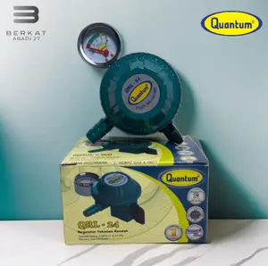 Regulator Quantum QRL-24 dengan Meter Indicator, Tekanan Rendah, Anti Bocor