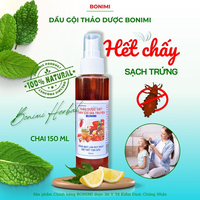 Xịt Chấy. Ủ chấy. Dầu Gội Chí Chấy BONIMI. Dầu diệt chấy chí thảo dược. Gội trí chấy.